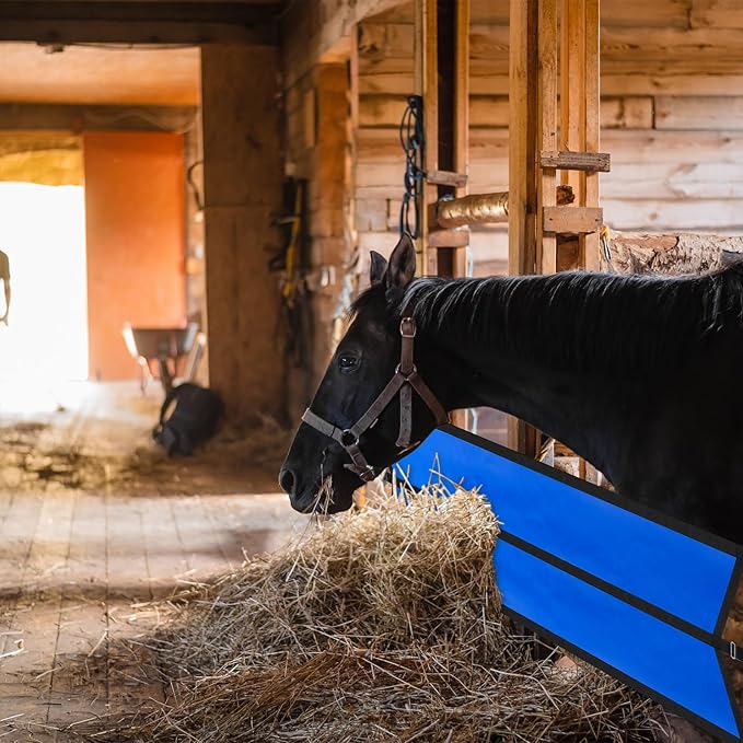 Aisle Stall Guards for Horses 126 x 21.3 Inches Horse Stall Guard Designed to Keep Horse Securely in Stall in Style, Adjustable Straps and Sturdy Hardware Included