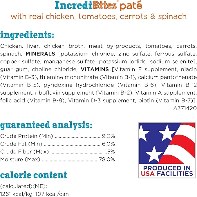 Purina Beneful Small Breed Wet Dog Food, IncrediBites Pate with Real Chicken Recipe - (Pack of 12) 3 oz. Cans