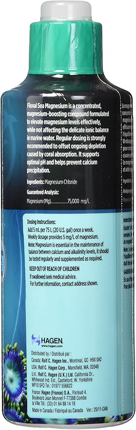 Fluval Sea Magnesium for Aquarium, 16-Ounce