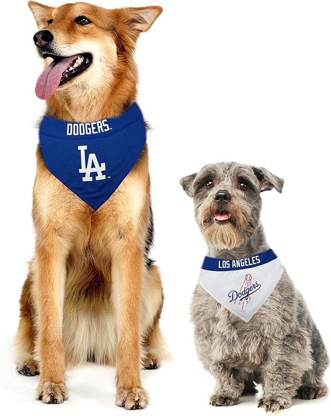 Pets First LAA-3217-S-M MLB Los Angeles Angels Reversible Pet Bandana, Small/Medium, MLB Team Color