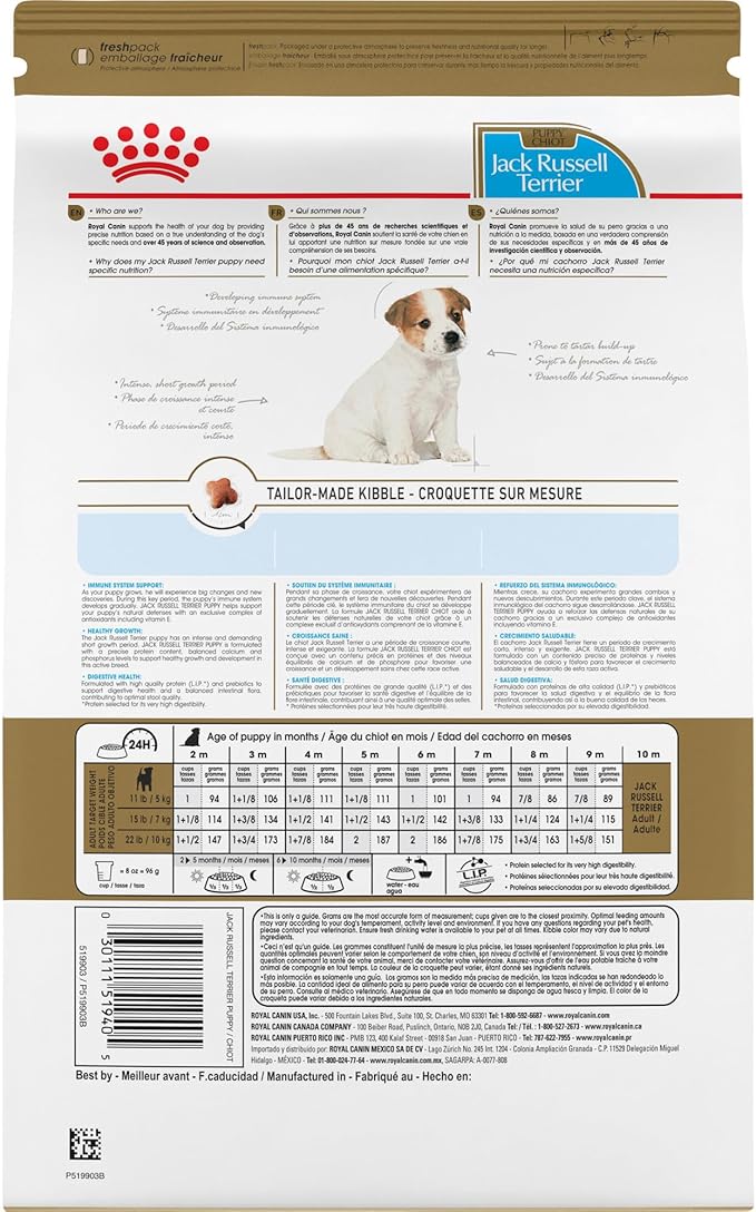 Royal Canin Jack Russell Terrier Puppy Dry Dog Food, 3 lb bag