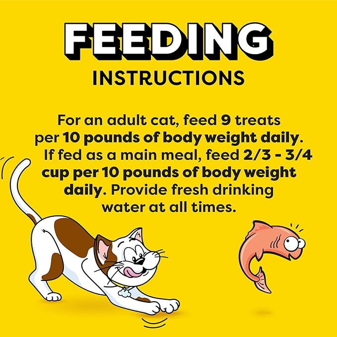 Temptations Jumbo Stuff Crunchy and Soft Cat Treats Savory Salmon Flavor, 14 oz. Tub