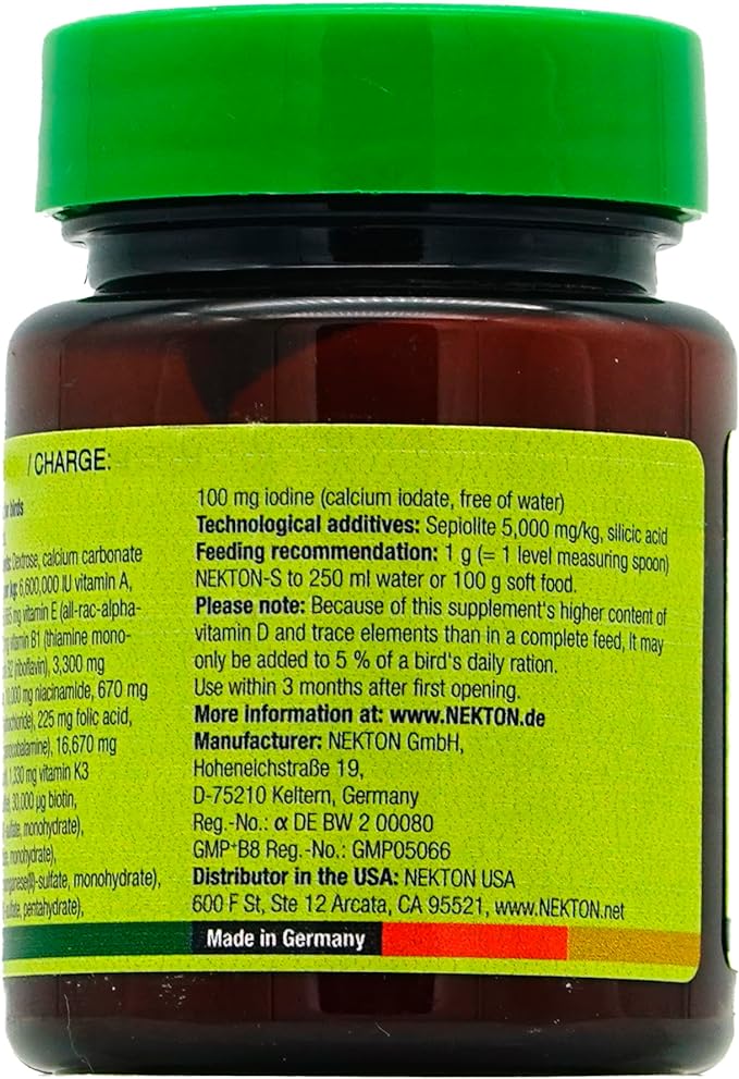 Nekton-S Multi-Vitamin for Birds, 35gm, (1.23 ounce)