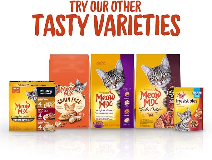 Meow Mix Irresistibles Soft Cat Treats, Salmon, 12 Ounce (Pack of 5)