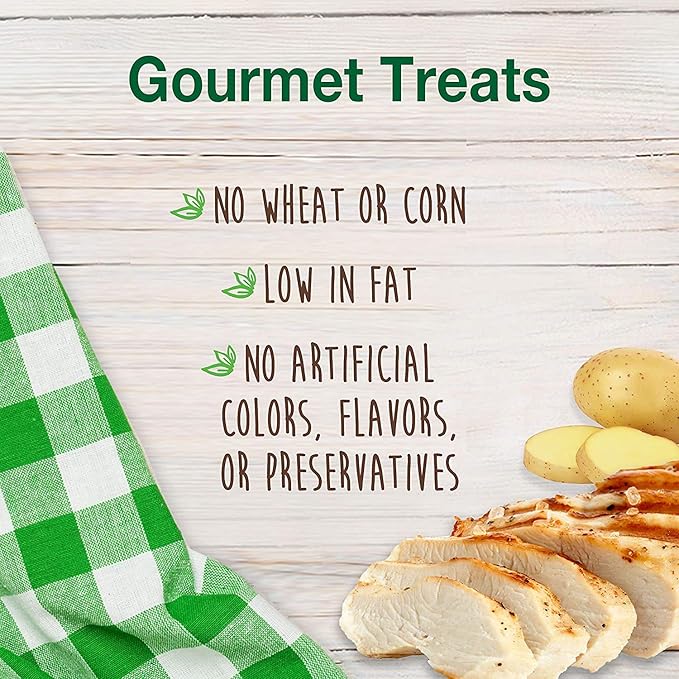 Nylabone 3 Pack of Chicken Flavor Natural Healthy Edibles Chewy Bites, 12 Ounces Each, Grain-Free, Made in The USA