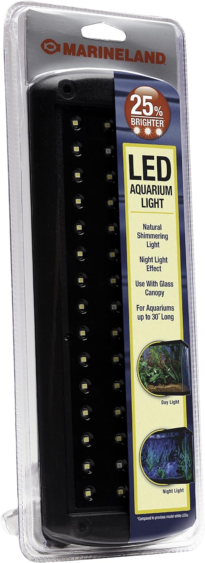 Marineland 32996 LED Aquarium Light, Natural Shimmering Light,Glass