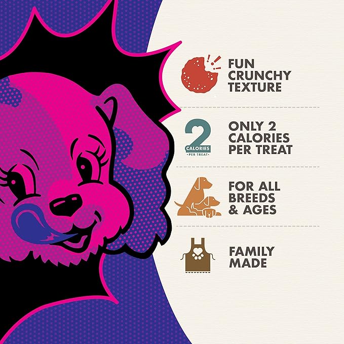 Fromm Pop'etts Crispy-Airy Cranberry Cracker Dog Snacks - Premium Dog Treats - Cranberry Recipe - Pack of (3) 6 oz Bags