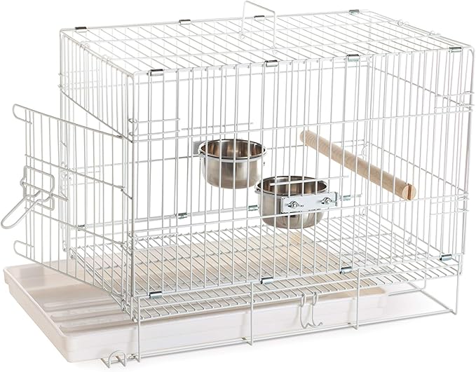 Prevue Pet Products Travel Bird Cage 1305 White, 20-Inch by 12-1/2-Inch by 15-1/2-Inch