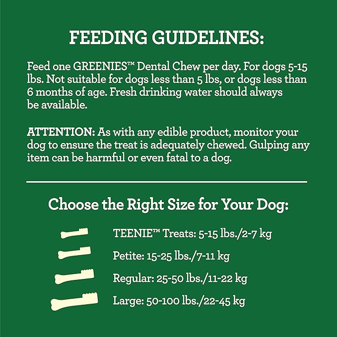 Greenies Aging Care Large Natural Dental Care Dog Treats, 27 oz. Pack (17 Treats)