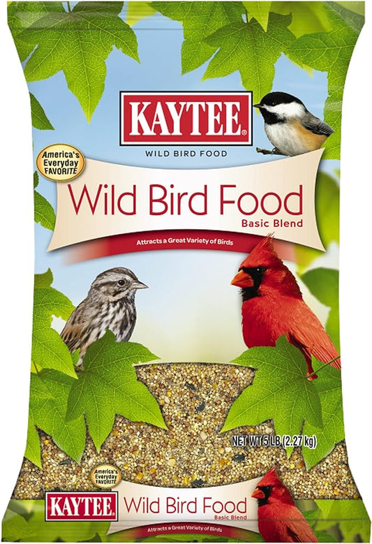 Kaytee Wild Bird Food Basic Seed Blend, 5 lb