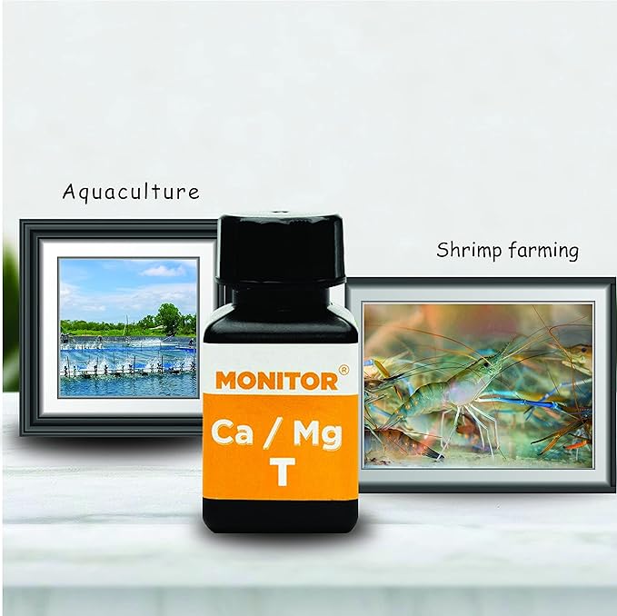 Monitor Calcium/Magnesium Low Salinity (0-5 PPT) Test KIT (120 Tests) - Monitor Aquarium and aquaculture Water Quality