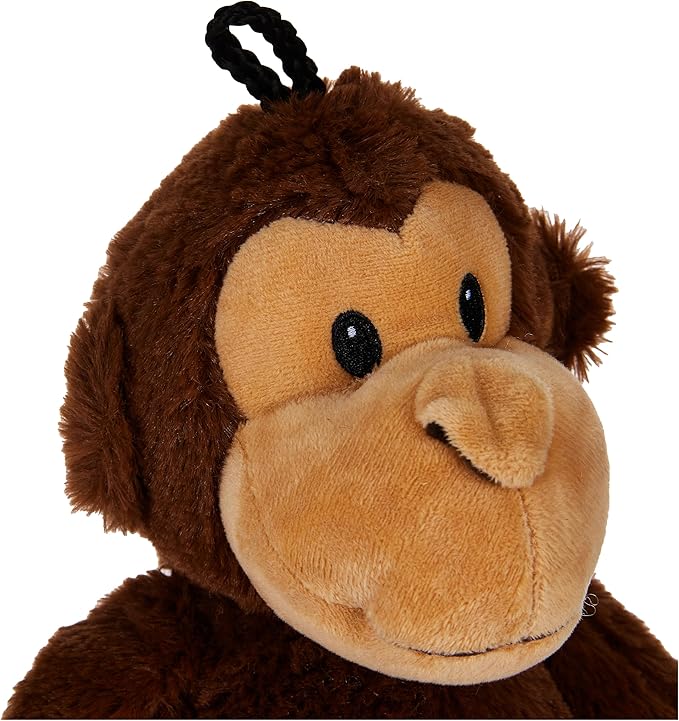 Multipet Swingin Safari Monkey 22-Inch Large Plush Dog Toy with Extra Long Arms and Legs with Squeakers