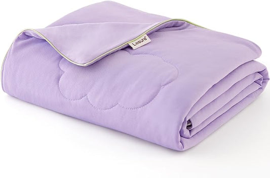 Lesure Premium Cooling Dog Blankets for Bed - Washable Dog Cooling Throw Blanket with Q-MAX>0.4，Durable Self Cooling Pet Mat, Soft Cooling Summer Blanket for Hot Weather, Purple, 60x80