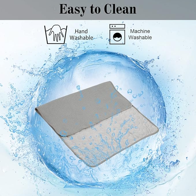 Washable Dog Cooling Mat Ice Silk Cooling Mat for Dogs Pet Self Cooling Pad Blanket Dog Cooling Pad for Indoor & Outdoor Car Seats