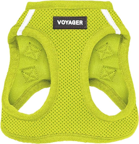 Voyager Step-in Air Cat Harness - All Weather Mesh Step in Vest Harness for Small and Medium Cats by Best Pet Supplies - Harness (Lime Green), XXS (Chest: 10.5-13")