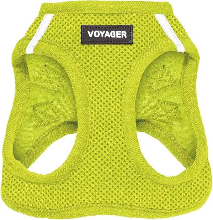 Voyager Step-in Air Dog Harness - All Weather Mesh Step in Vest Harness for Small and Medium Dogs and Cats by Best Pet Supplies - Harness (Lime Green), XL (Chest: 20.5-23"), 207-LMW-XL