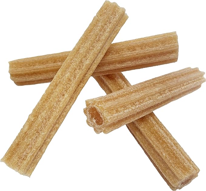 Himalayan Dog Chew Churro Yak Cheese Dog Chews, 100% Natural, Long Lasting, Gluten Free, Healthy & Safe Dog Treats, Lactose & Grain Free, Protein Rich, For All Breeds, Soft, Real Chicken Flavor, 4 oz