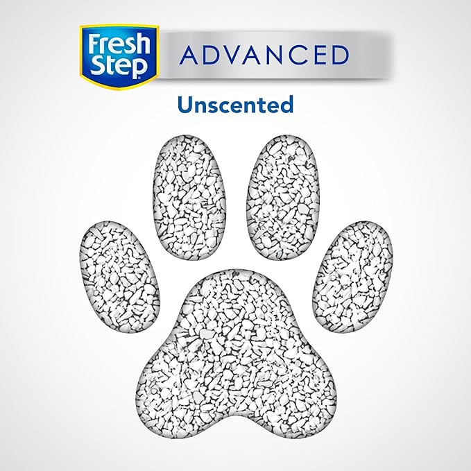 Fresh Step Lightweight Clumping Cat Litter, Advanced, Unscented, Extra Large, 25 Pounds total, (2 Pack of 12.5lb Boxes)