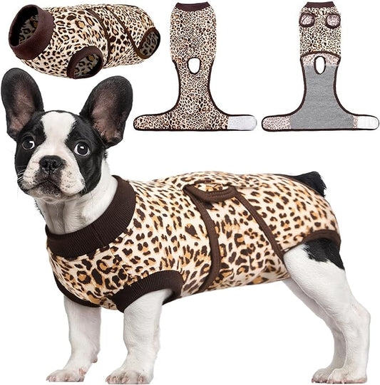 Kuoser Dog Surgery Recovery Suit, Recovery Suit for Female Male Dogs, Dog Onesie After Surgery Spay Neuter, Anti-Licking Pet Surgical Recovery Snugly Suit, Bodysuit for Abdominal Wounds Skin Disease