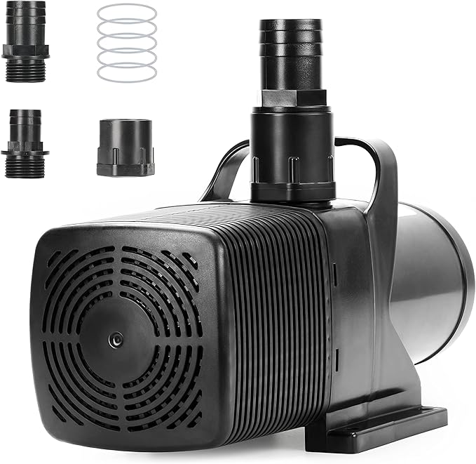 Simple Deluxe 180W 2642GPH Submersible Water Pump, Ultra Quiet Pond Pump, Aquarium Pump with 20.7FT Lift Height for Koi Pond, Pool Waterfall, Fountains, Fish Tank, Statuary, Hydroponic
