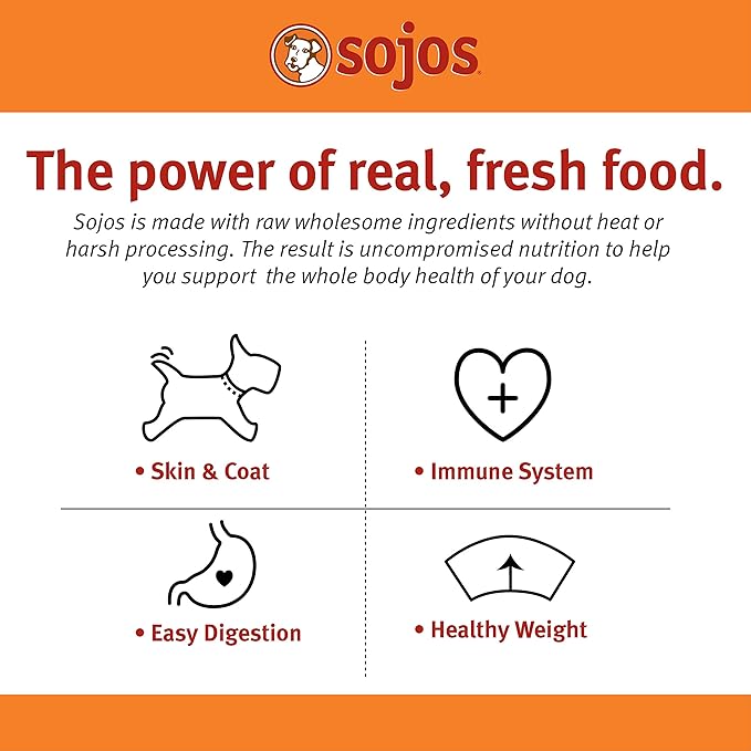 Sojos Complete Turkey & Salmon Recipe Senior Grain-Free Freeze-Dried Raw Dog Food, 7 Pound Bag