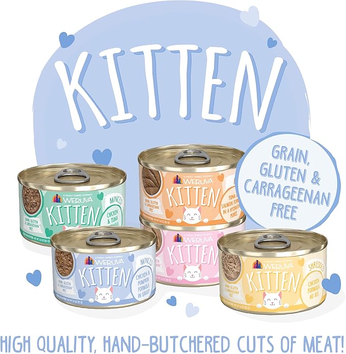 Weruva Kitten, Chicken & Pumpkin Formula in Gravy, 3oz Can (Pack of 12)