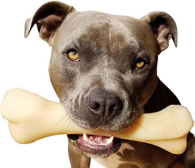 Nylabone Power Chew Monster Bone Big Dog Chew Toy, Dog Toys for Aggressive Chewers, Chicken Flavor, XX-Large/Monster (1 Count)