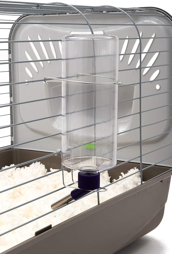 Lixit Standard Cage Water Bottles for Rabbits, Ferrets, Guinea Pigs, Hamsters, Rats, Mice and other Small Animal's (32 Ounce, Clear Pack of 2)