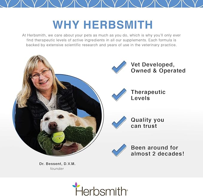 Herbsmith Milk Thistle Herbal Supplement for Dogs and Cats, 75g Powder