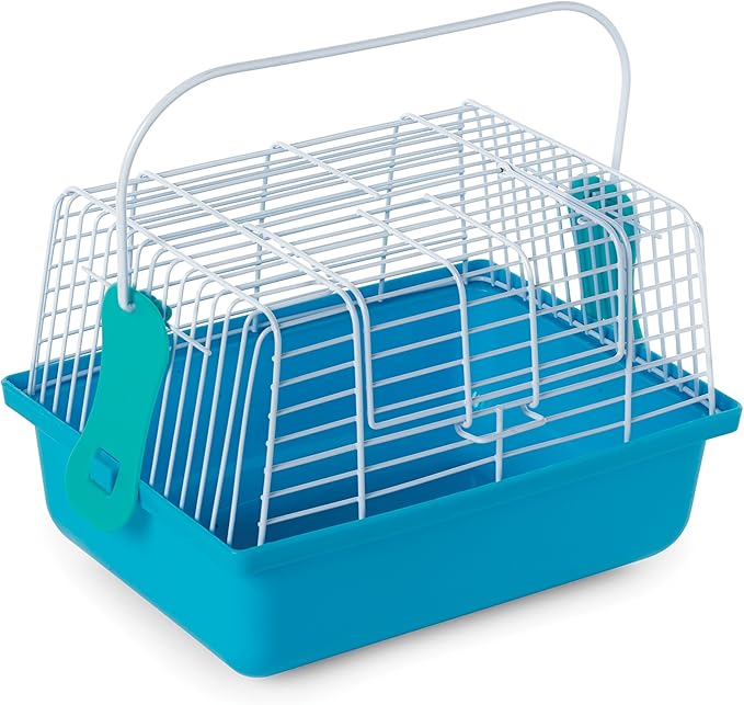 Prevue Pet Products Travel Cage for Birds and Small Animals, Blue (SP1304BLUE), 9.0" L x 5.6" W x 6.1" H