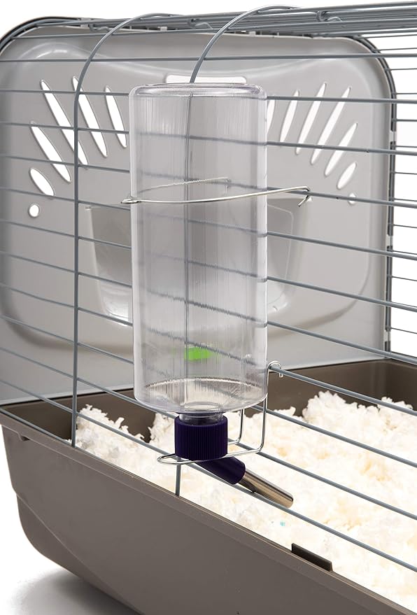 Lixit Standard Cage Water Bottles for Rabbits, Ferrets, Guinea Pigs, Hamsters, Rats, Mice and other Small Animal's (32 Ounce, Clear Pack of 2)