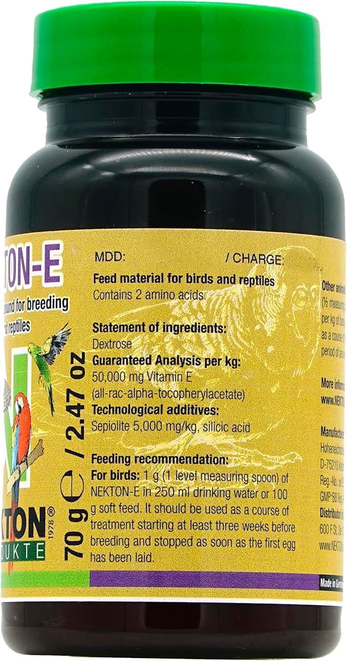 Nekton E Vitamin E Supplement for Birds, 70gm