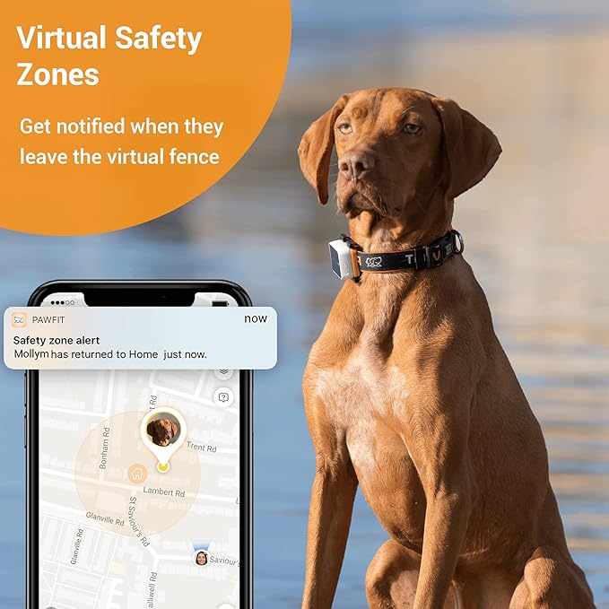 3s GPS Tracker for Dogs Up to 30-Day Battery Life, Waterproof Pet Health Monitor | Live Location Tracking | Unlimited Range | Escape Alert | Remote Voice Recall | Fits for Dogs & Cats (7 lbs)