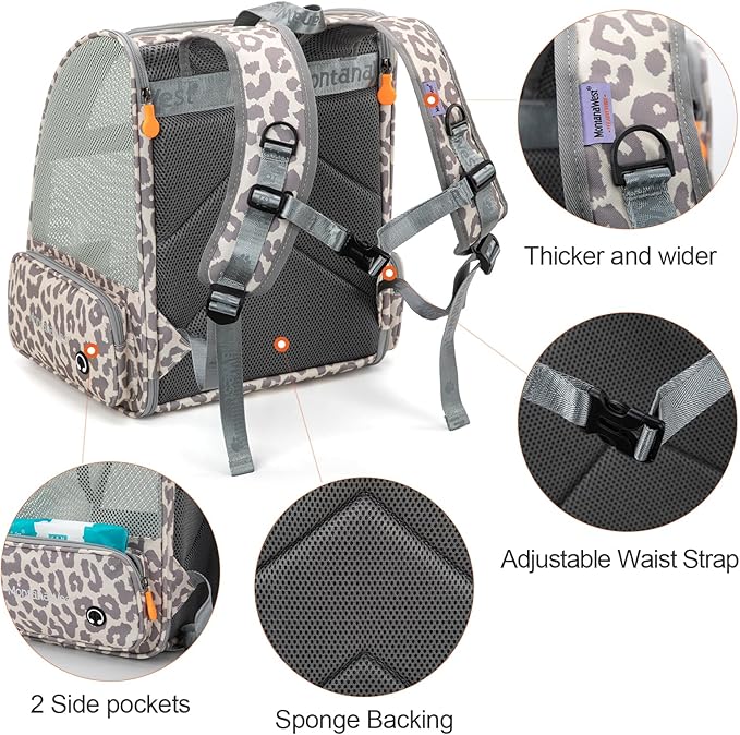 Montana West Cat Carrier Backpack for Small Medium Dog & Puppies with Breathable Mesh for Hiking Camping Backpack Travel Bag