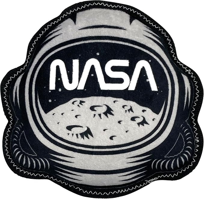 NASA Helmet Tough Dog Toy, Space Helmet Toy for Dogs and Cats, with NASA Logo and Design, Tough Toy for Dogs