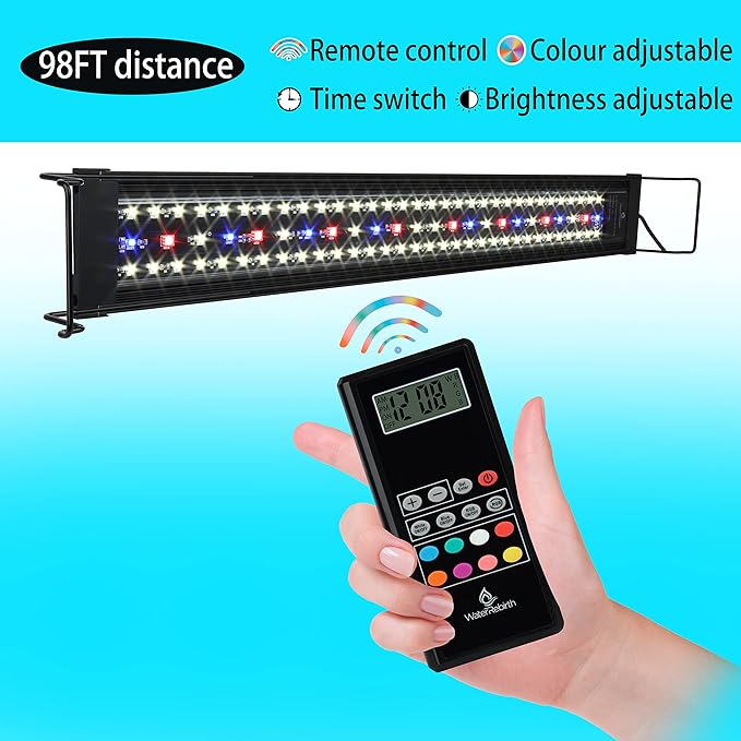 Aquarium Lights Fish Tank Light (Remote Controller Version, 24-30‘’)