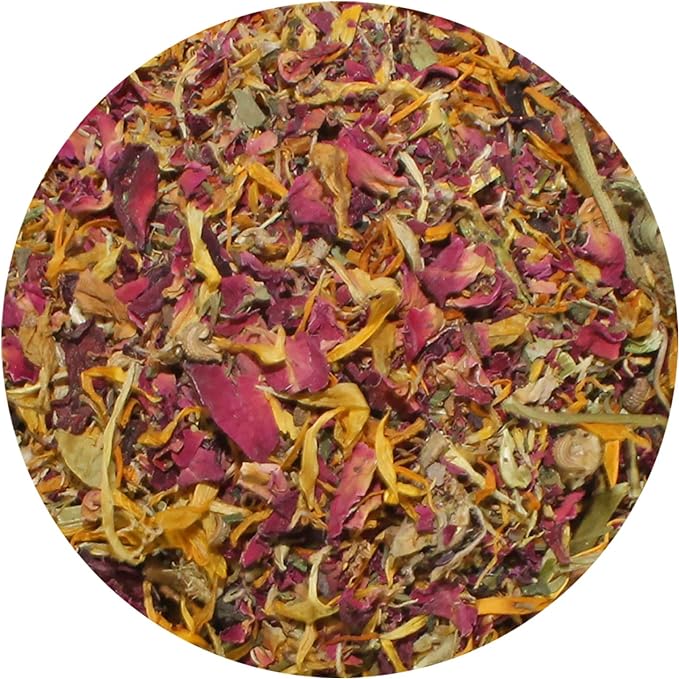 Flower Fusion Treat (8 oz.) - Healthy Natural Dried Flower Herbivore Treat - Chinchillas, Guinea Pigs, Rabbits, Prairie Dogs, Degus, Hamsters, Rats, Squirrels, Sugar Gliders & Other Small Pets