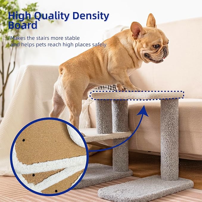 Pet Stairs for Small Dogs - Pet Steps for High Beds and Couch,High-Strength Boards for Indoor Small Cats Kittens Dogs Climbing Playing, 3 Combination Options