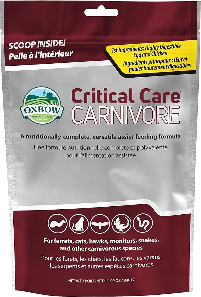 Oxbow Animal Health Critical Care, Carnivore, 340 Gram Bag (529.15010.3)