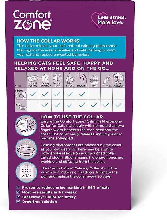 Comfort Zone Cat Calming Collar: 2 Pack