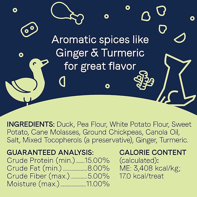 CANIDAE® PURE Heaven Biscuits with Duck & Chickpeas Dog Treats 11 oz.