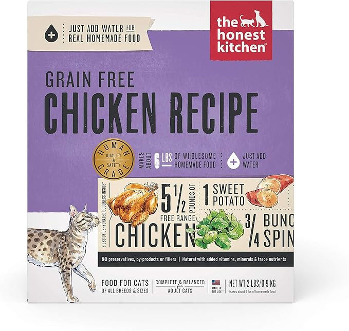 The Honest Kitchen Human Grade Dehydrated Grain Free Chicken Cat Food 2 lb - Prowl