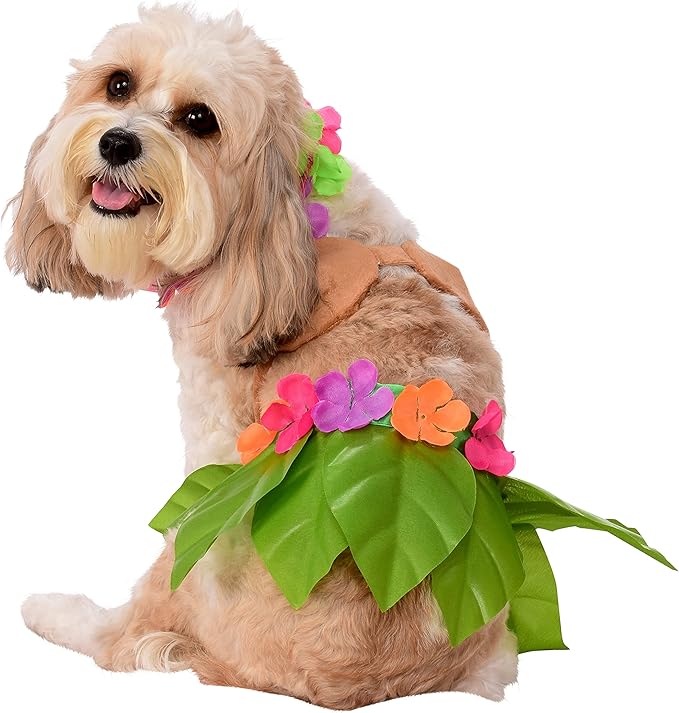 Rubie's Hula Girl Pet Costume, Medium, Multicolor
