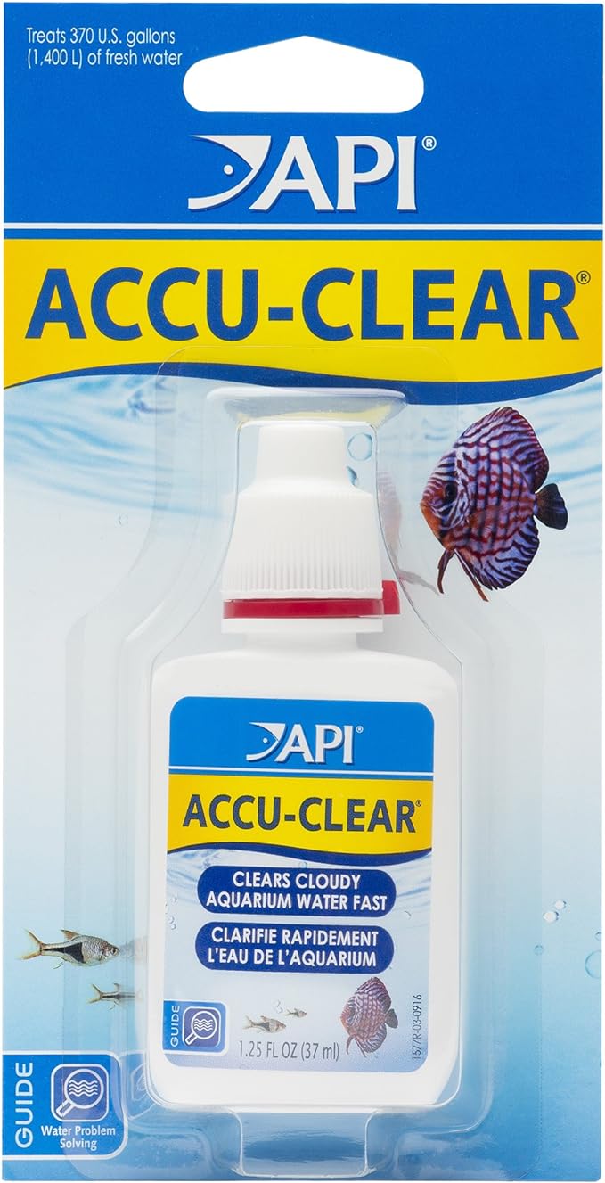 API ACCU-CLEAR Freshwater Aquarium Water Clarifier 1.25-Ounce Bottle (111A)