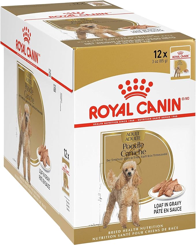 Royal Canin Breed Health Nutrition Poodle Loaf in Gravy Pouch Dog Food, 3 oz pouch 12-pack