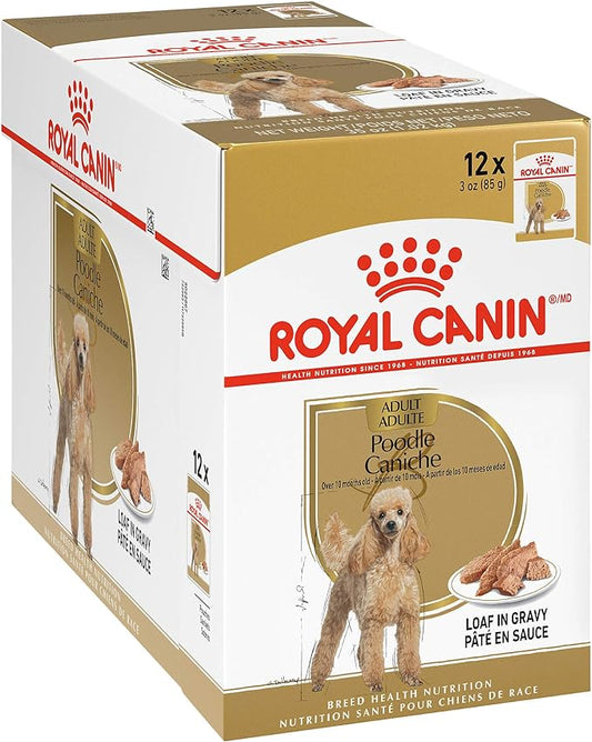 Royal Canin Breed Health Nutrition Poodle Loaf in Gravy Pouch Dog Food, 3 oz pouch 12-pack