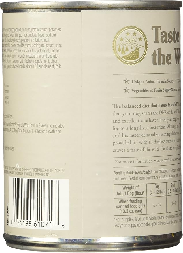 Taste Of The Wild Fowl Dog Food, 13.2-Ounce