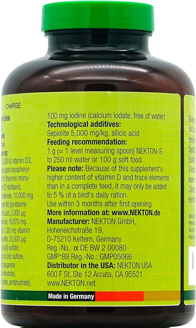 Nekton-S Multi-Vitamin for Birds 330g/ 11.64oz