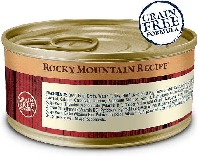 Blue Buffalo Wilderness Rocky Mountain Recipe Adult Wet Cat Food Paté, Chicken-Free & Grain-Free Recipe, Made with Natural Ingredients, Red Meat Feast, 5.5-oz. Cans (24 Count)