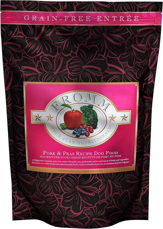 Fromm Four-Star Nutritionals Pork & Peas Dog Food - Premium Dry Dog Food - Pork Recipe - 4 lb